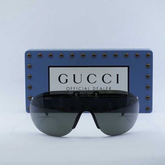 FINAL PRICE NEW GUCCI GG1656S 001 BLACK GREY SUNGLASSES - Picture 2 of 11